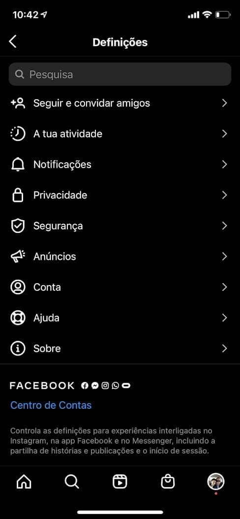 Instagram entrar conta