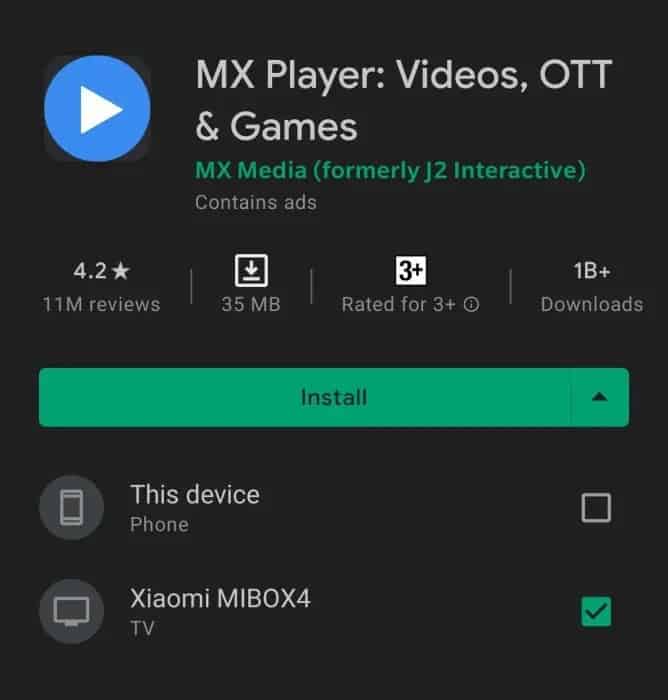 Android TV apps