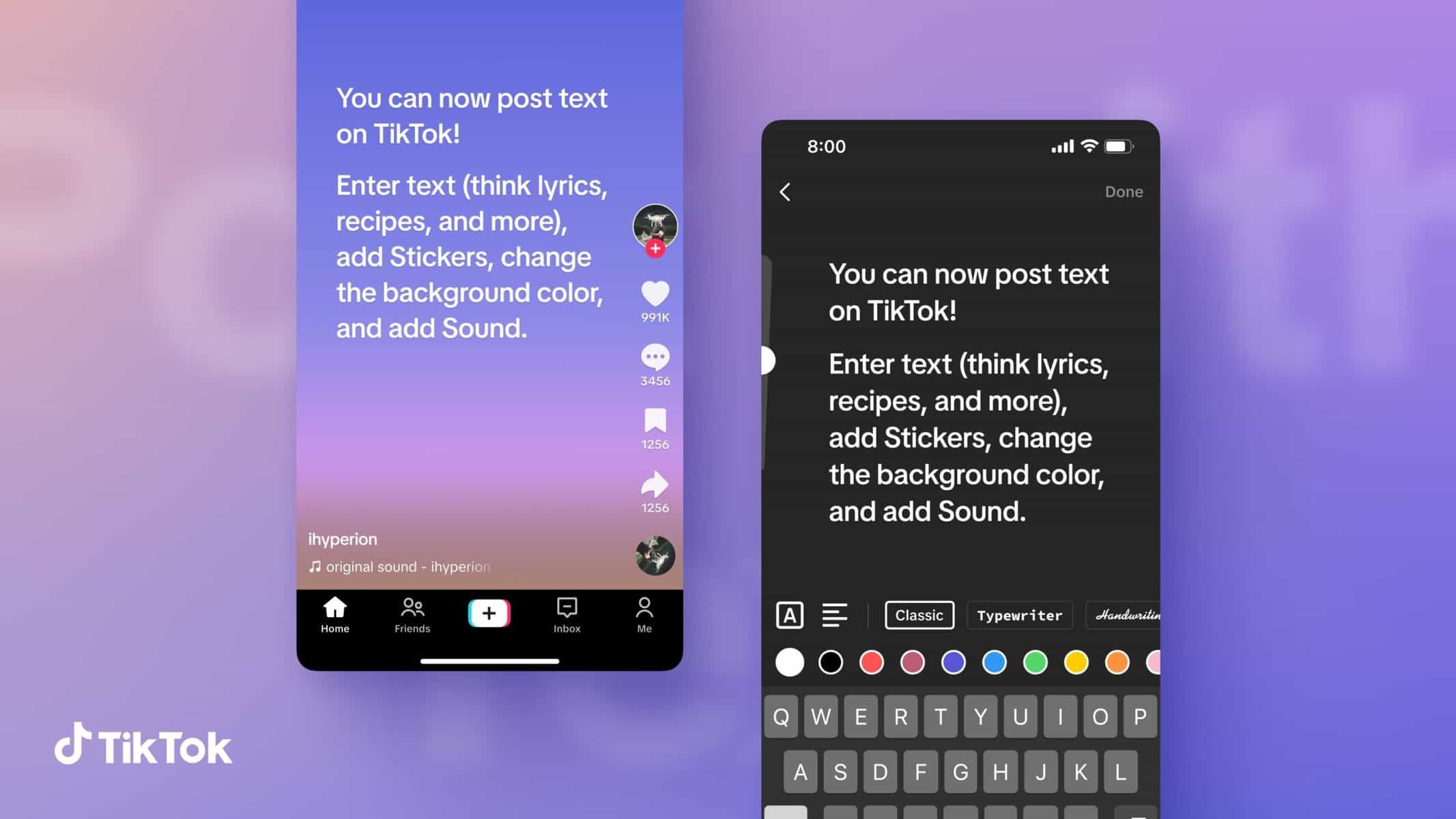 TikTok mensagens de texto