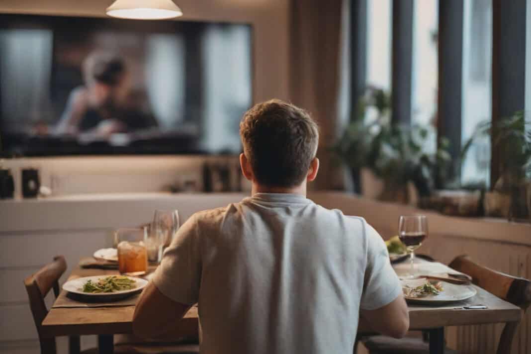 comer em frente à TV, tv, streaming, iptv