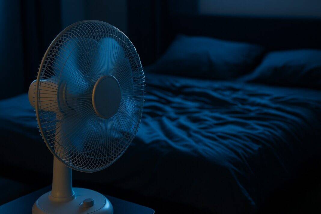 Fiz isto com a ventoinha e passei a noite a tossir sem parar